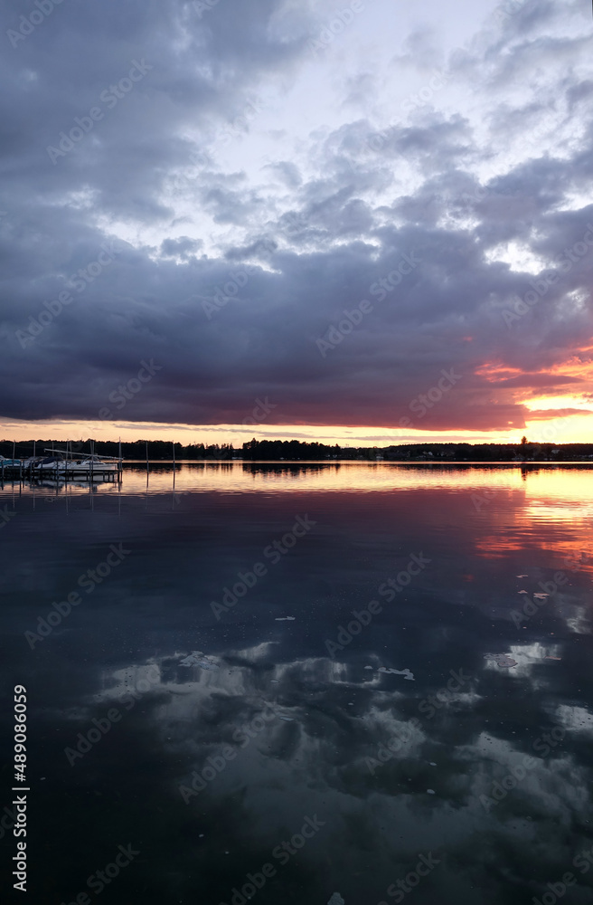 Abend am Schwielochsee Abend am Schwielochsee