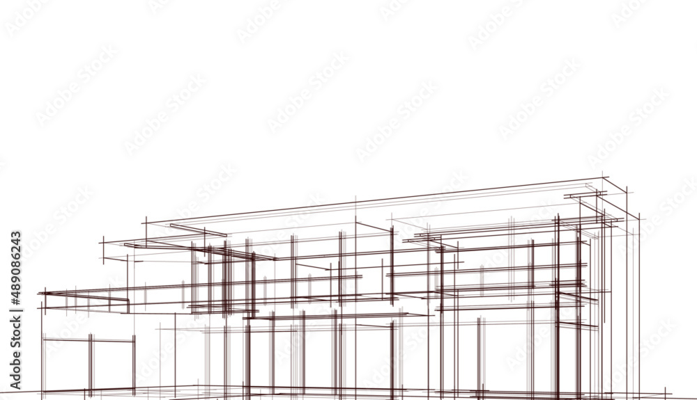 sketch of a house sketch of a house