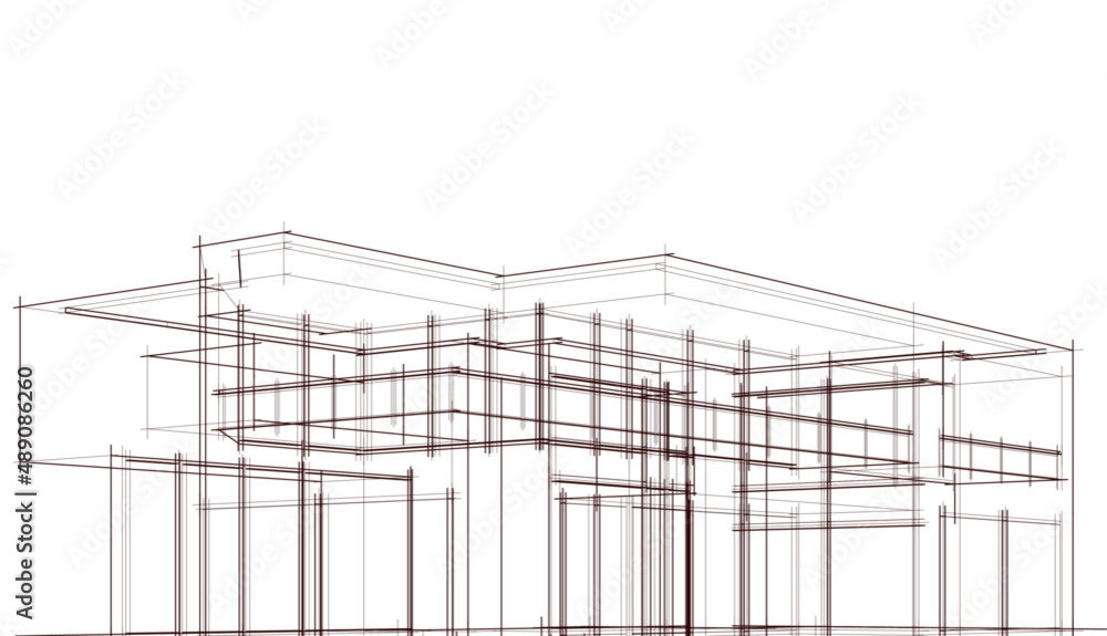 sketch of a house sketch of a house