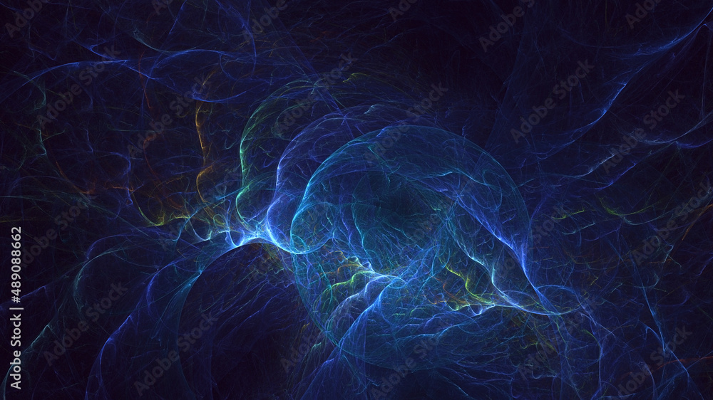 Fototapeta premium 3D rendering abstract round light background