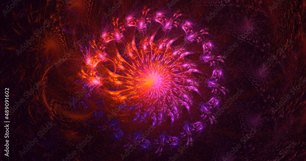 3D rendering abstract fractal light background 3D rendering abstract fractal light background