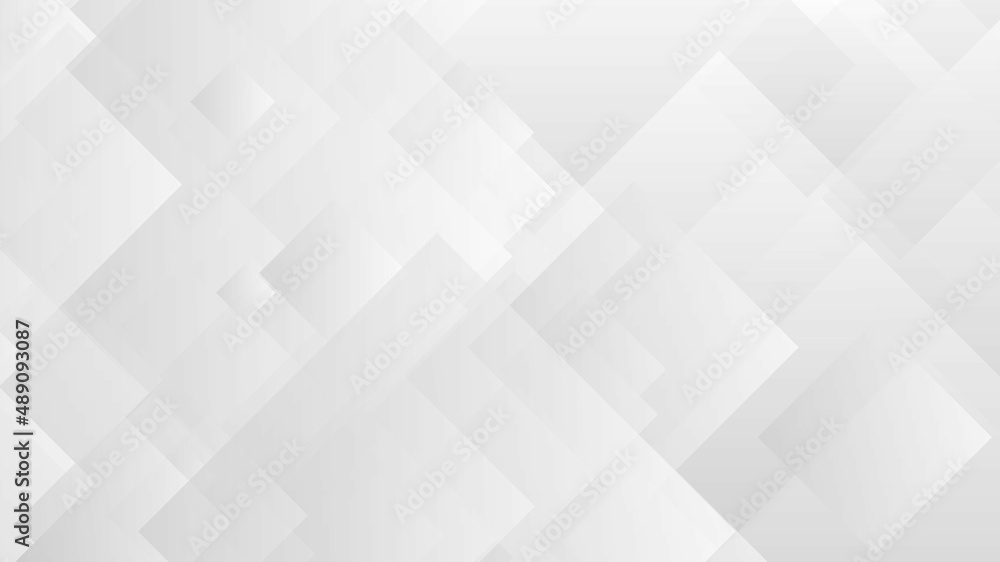 Modern Abstract Background with Square Elements and White Silver Color