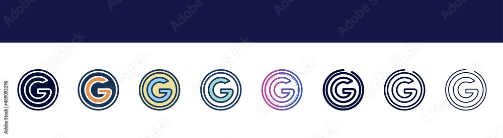 icon in 8 styles. line, filled, glyph, thin outline, colorful, stroke and gradient styles, vector sign. symbol, logo illustration. different style icons icon in 8 styles. line, filled, glyph, thin outline, colorful, stroke and gradient styles, vector sign. symbol, logo illustration. different style icons