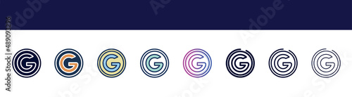 icon in 8 styles. line, filled, glyph, thin outline, colorful, stroke and gradient styles, vector sign. symbol, logo illustration. different style icons