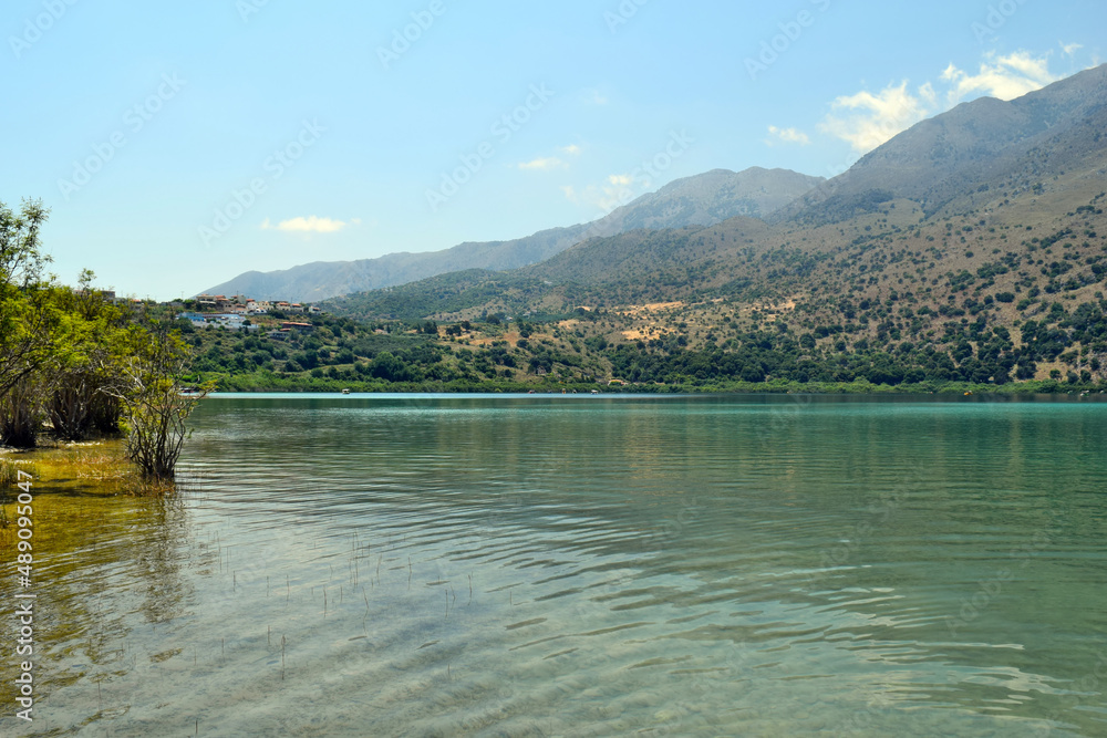 An amazing view on the lake Kournas