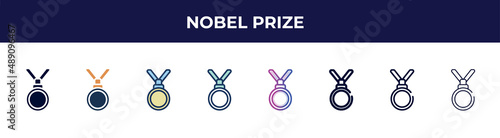 Φωτογραφία nobel prize icon in 8 styles