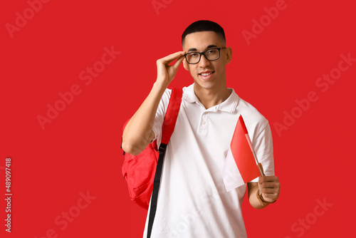 Young Asian man in eyeglass...