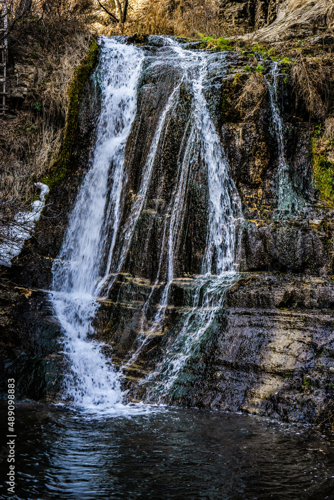 Fototapeta premium Waterfall in Tbilisi wild area
