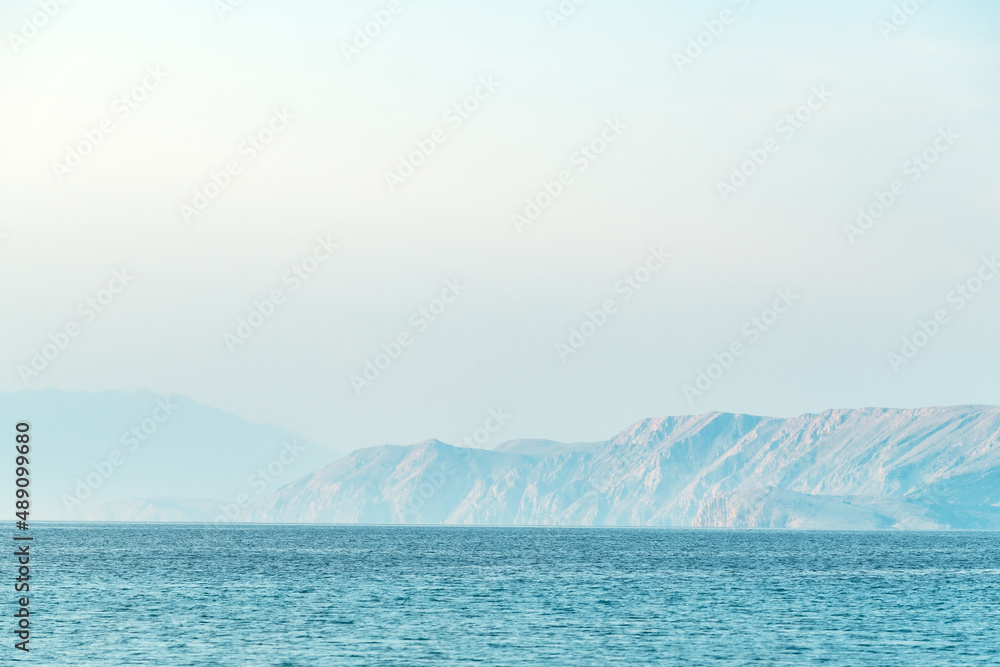 Island of Krk and Kvarner Bay in Adriatic sea, Croatia Island of Krk and Kvarner Bay in Adriatic sea, Croatia