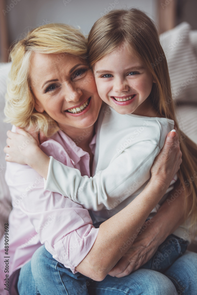 Granny and granddaughter