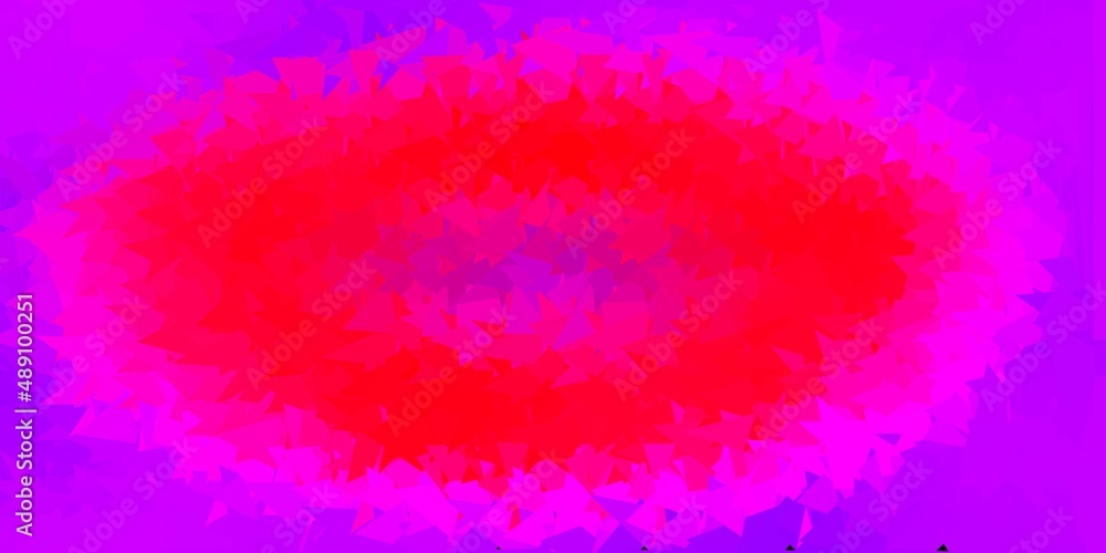 Obraz premium Light purple, pink vector geometric polygonal design.