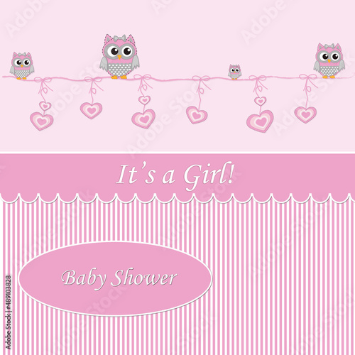Felicitación nacimiento de una niña.