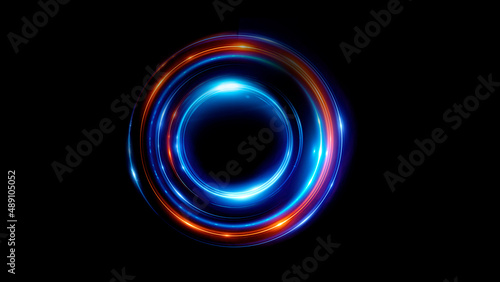 Circle plasma neon