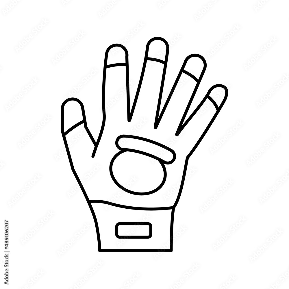 glove for gardening line icon vector illustration glove for gardening line icon vector illustration