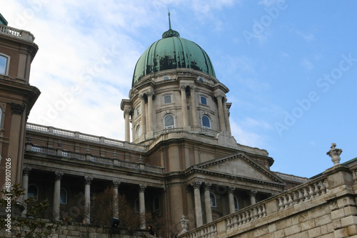 Dome of Buda Castle in Budapest, Hungary