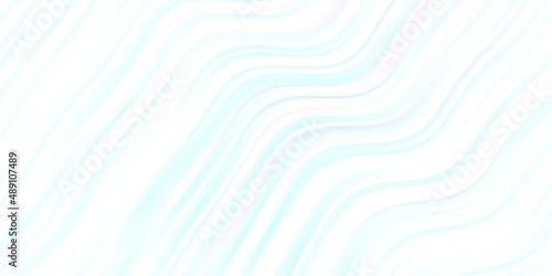 Light BLUE vector background with bent lines.