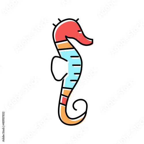 skate ocean color icon vector illustration