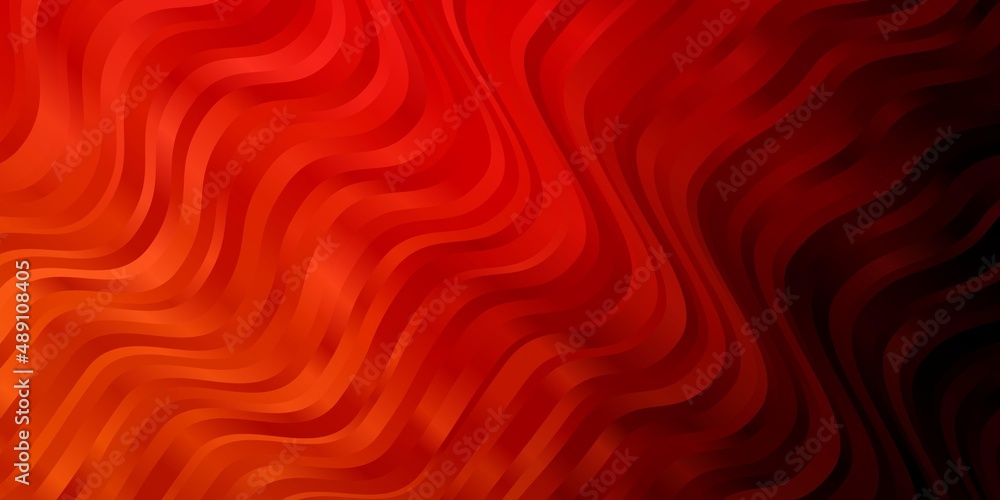 Dark Red, Yellow vector backdrop with bent lines. Dark Red, Yellow vector backdrop with bent lines.