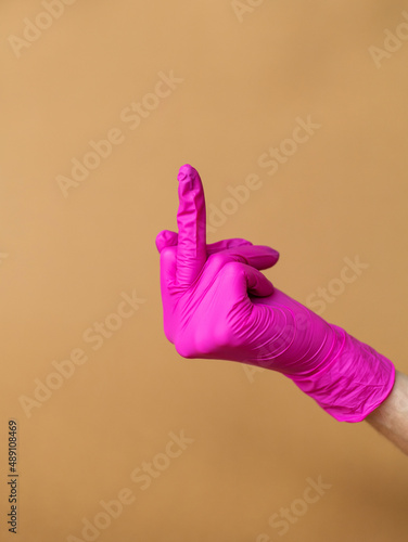 Nitrile gloves of different colours for medical and other industries