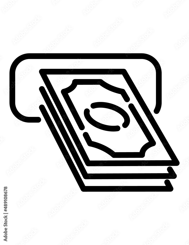 Atm Flat Icon Isolated On White Background Atm Flat Icon Isolated On White Background