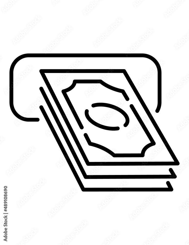 Atm Flat Icon Isolated On White Background Atm Flat Icon Isolated On White Background