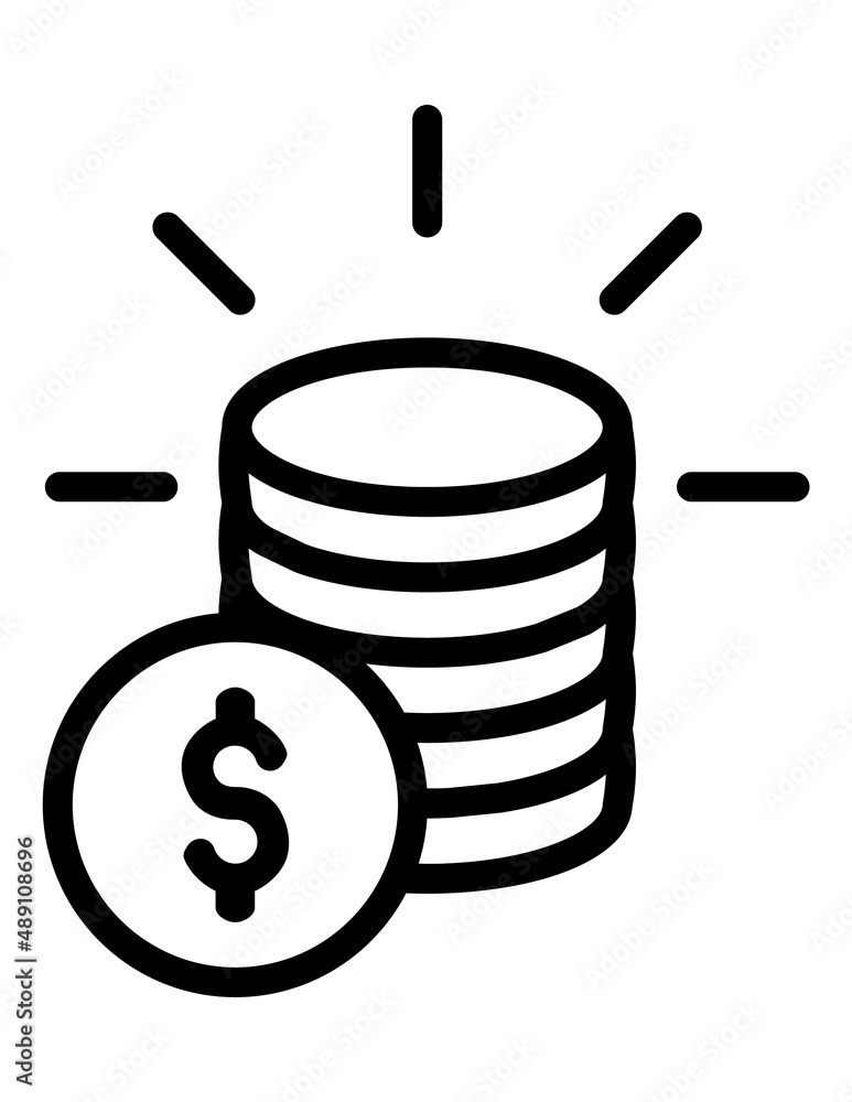 Investments Flat Icon Isolated On White Background Investments Flat Icon Isolated On White Background