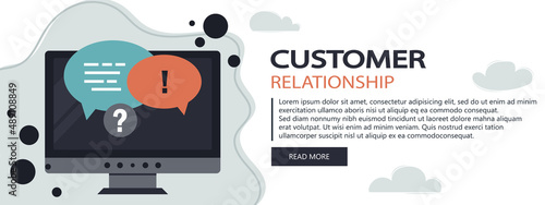 Feedback. Rating on customer service illustration. Website rating feedback and review concept. Flat vector illustration