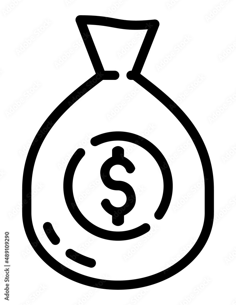 Money Purse Flat Icon Isolated On White Background Money Purse Flat Icon Isolated On White Background