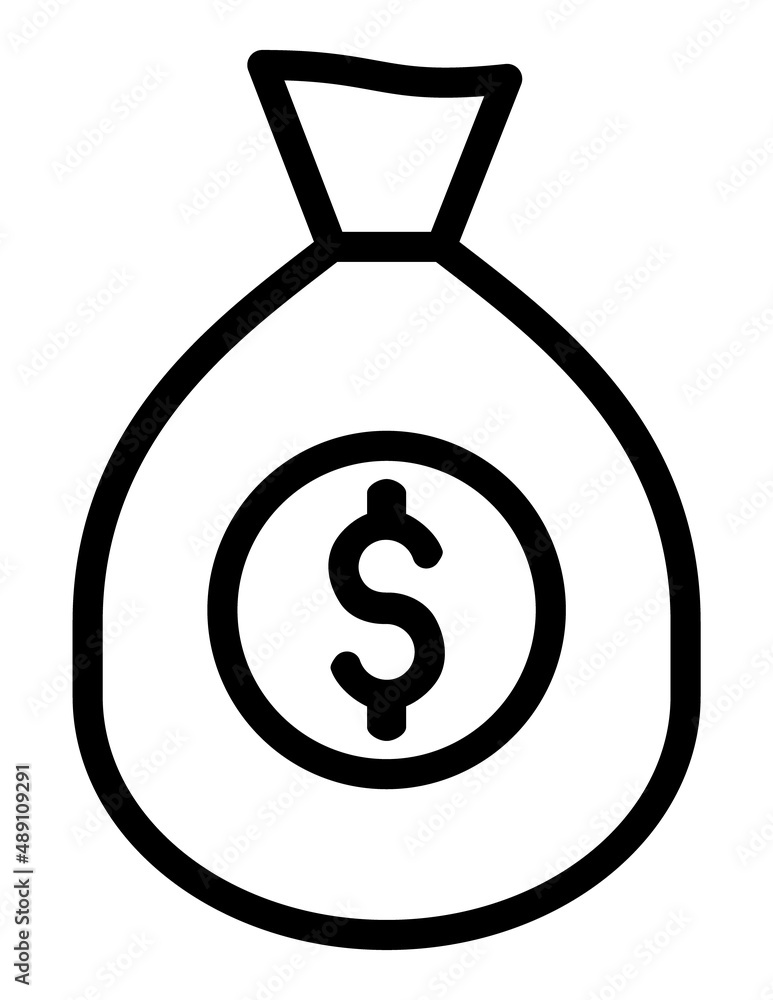 Money Purse Flat Icon Isolated On White Background Money Purse Flat Icon Isolated On White Background