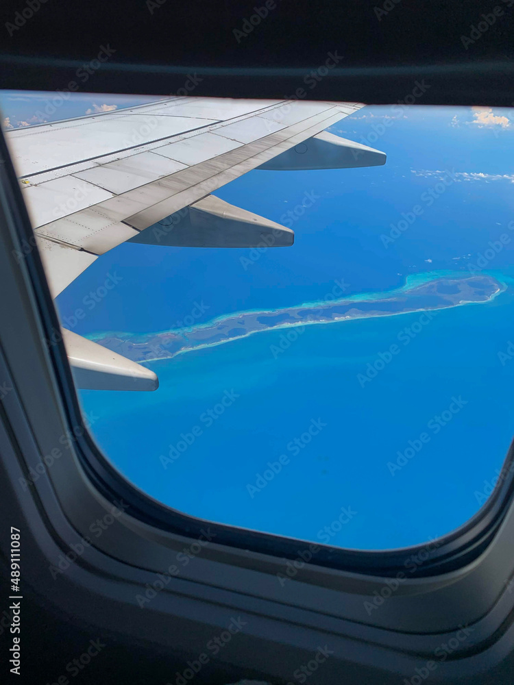 view from airplane window