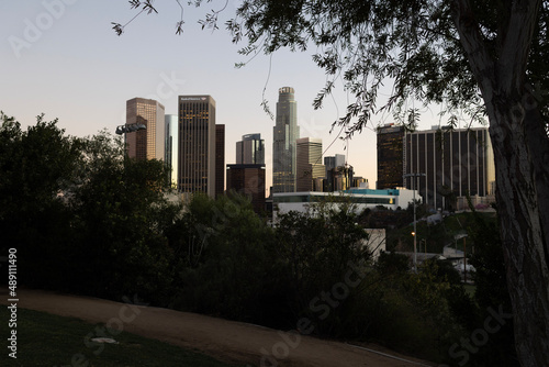 downtown city