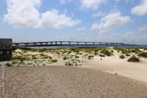 view of the bridge in the distance