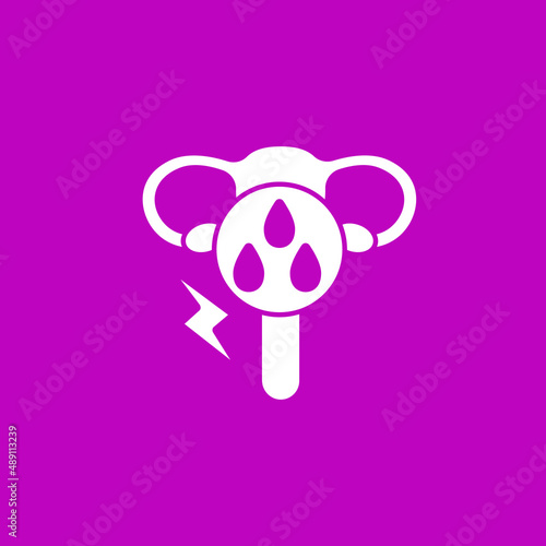 Hypermenorrhea glyph icon. Heavy bleeding. Blood. Menstruation concept. Filled flat sign. Isolated silhouette vector illustration