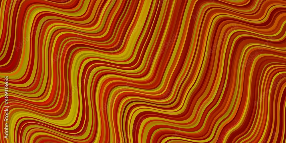 Light Orange vector backdrop with curves. Light Orange vector backdrop with curves.