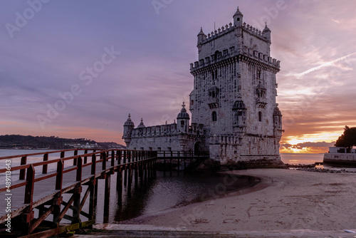 Torre de Belen sunset Lisboa photo