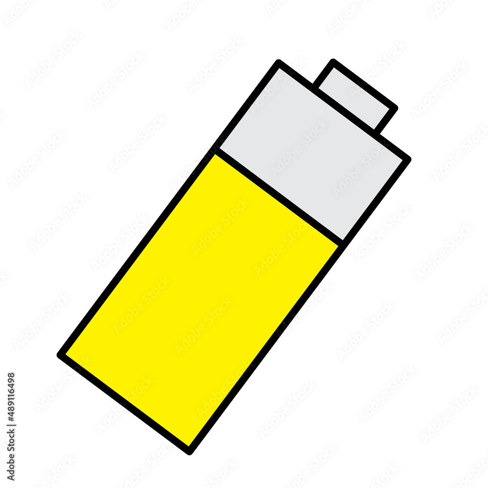 Battery on white background. Vector illustration. stock image. Battery on white background. Vector illustration. stock image.