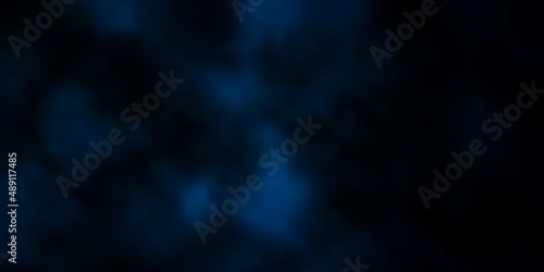 Dark BLUE vector backdrop with cumulus.