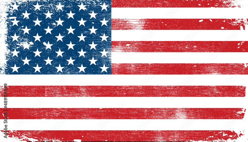 Fototapeta premium Usa Grunge flag, united states Flag. vector Background Illustration