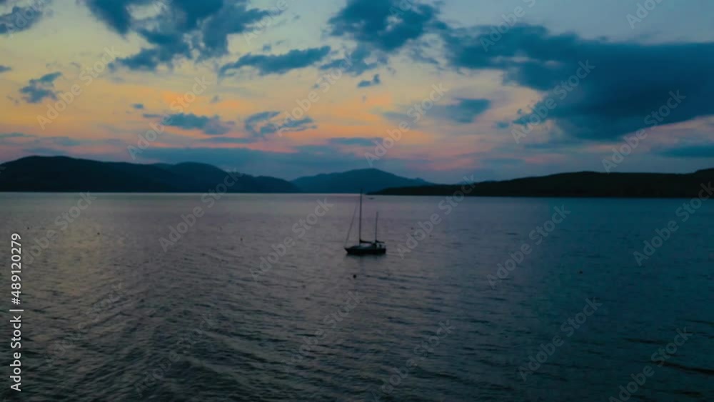 Monohulls At The Bay of Gourock, Scotland Monohulls At The Bay of Gourock, Scotland