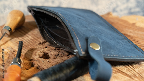 leather goods, leather wallet