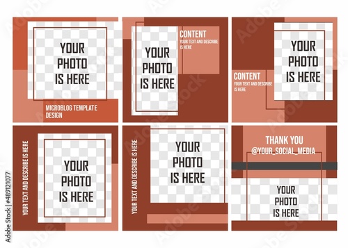 Microblog or carousel design with vector file for your creative digital content 
