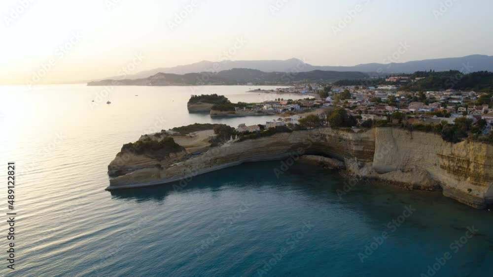 Drone Over Coastline And Canal D Amour At Sunrise Drone Over Coastline And Canal D Amour At Sunrise