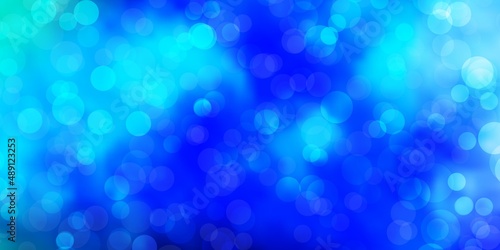 Light Blue, Green vector template with circles.