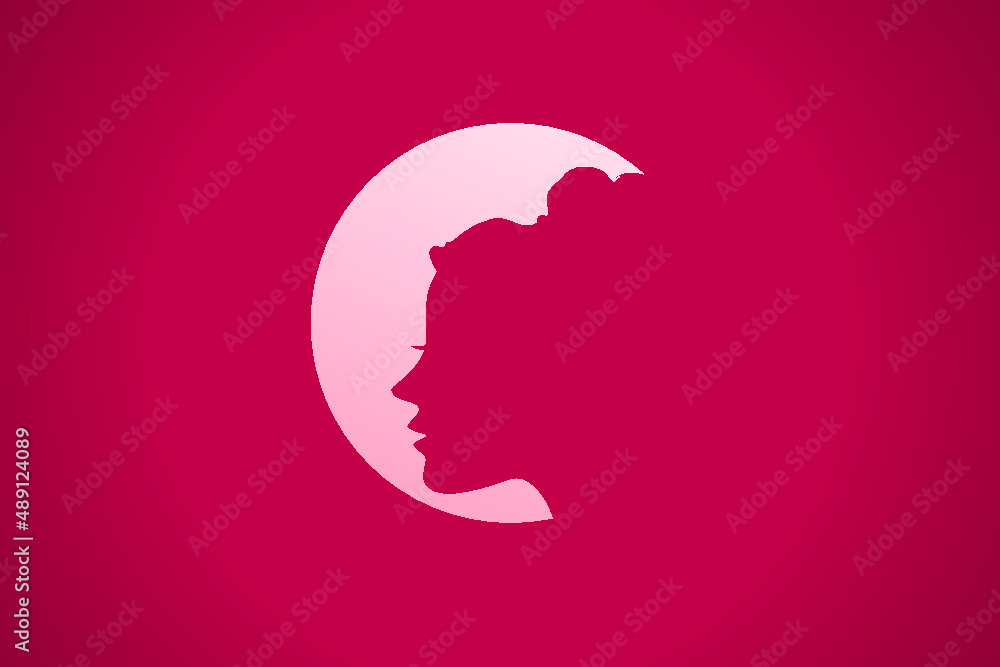 silhouette of a woman happy women's day silhouette of a woman happy women's day