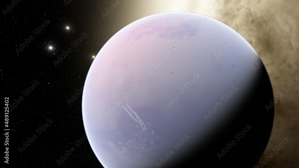 planet suitable for colonization, earth-like planet in far space, planets background 3d render planet suitable for colonization, earth-like planet in far space, planets background 3d render