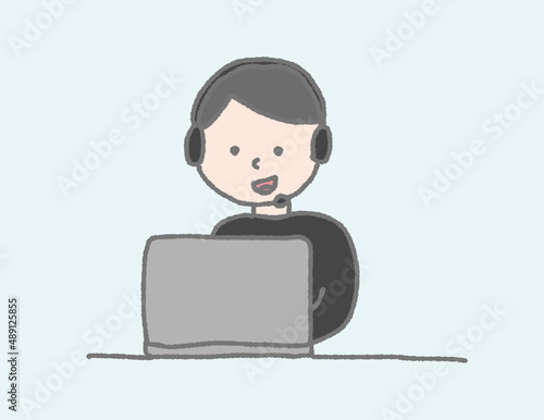 テレワーク,地域移住,ストレス,男性,デスクワーク,悩み,仕事,ワーキング,在宅勤務,オフィスワーク,作業,腕組み,リモートワーク,会議,オンライン,ミーティング,ウェブデザイナー,初心者,イラスト,ベクター,家,自宅,椅子,ビジネス,ノートパソコン,ブロガー,アフィリエイト,副業,ヘッドフォン,ゲーム,オンライン会議,セミナー