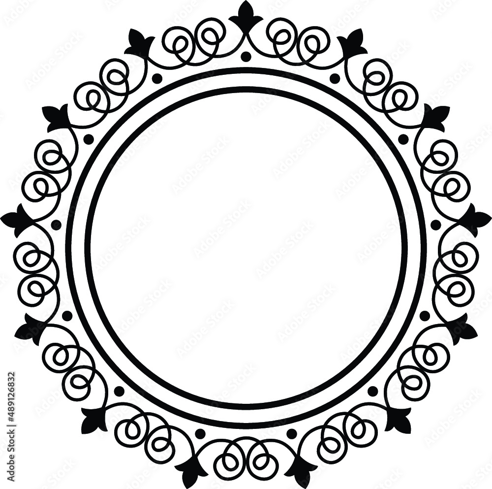 frame with floral ornament frame with floral ornament
