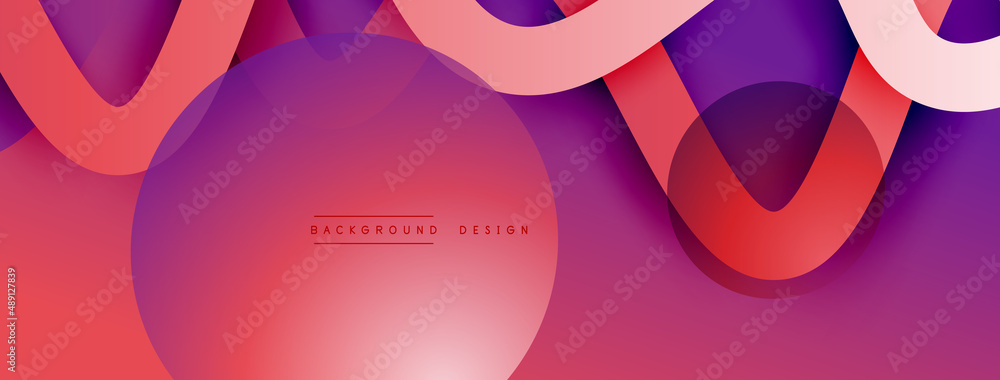 Abstract gradient background with wave line with shadow effect. Geometric composition. 3D shadow effects and fluid gradients Abstract gradient background with wave line with shadow effect. Geometric composition. 3D shadow effects and fluid gradients
