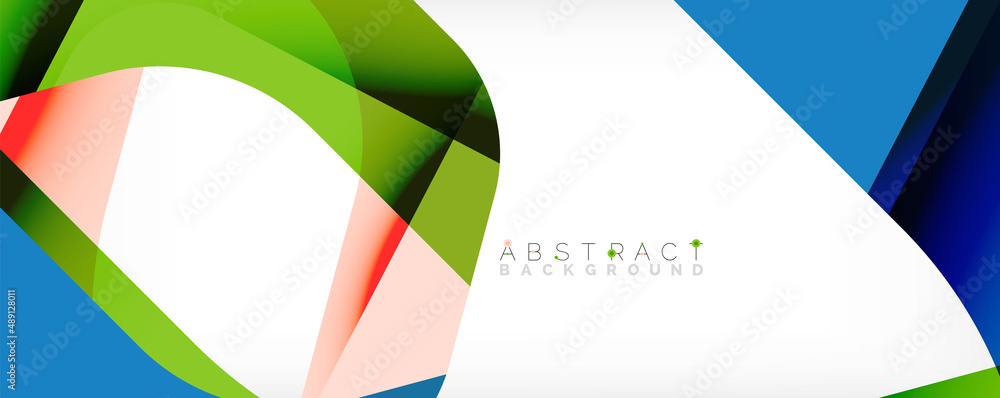 Minimal abstract background - color overlapping shapes on white with shadow lines. Vector Illustration For Wallpaper, Banner, Background, Landing Page Minimal abstract background - color overlapping shapes on white with shadow lines. Vector Illustration For Wallpaper, Banner, Background, Landing Page