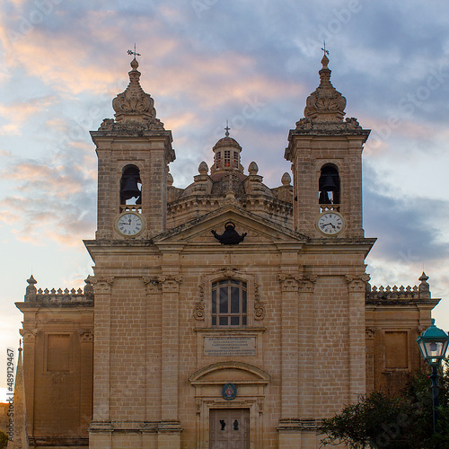 The Our Saviour's Church, in the village of Hal Lija, Malta photo